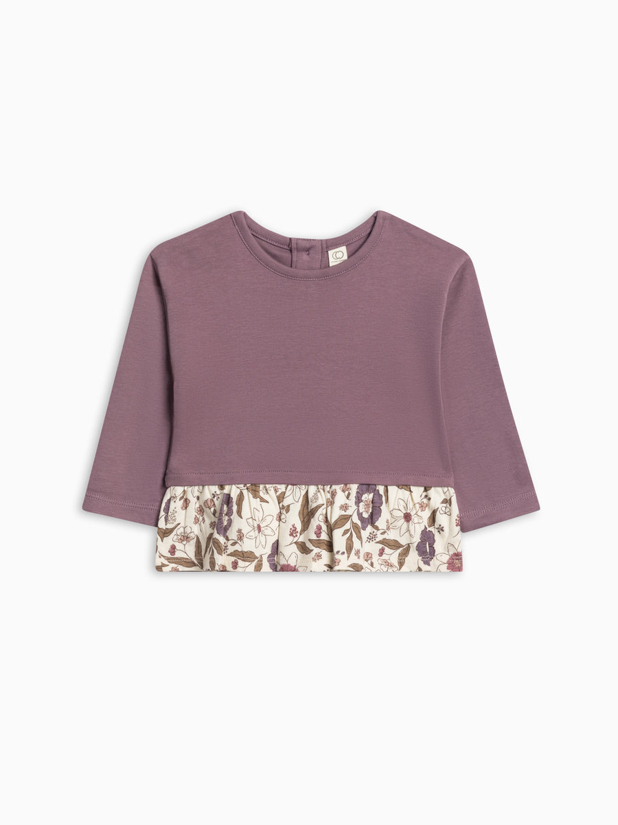 Lily Long Sleeve Ruffle Hem Top