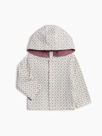 Taylor Reversible Jacket - Hedge Floral Baby : Tops : Hoodies : Long Sleeves KENDI by Colored Organics Taylor Reversible Jacket for Baby | Colored Organics®