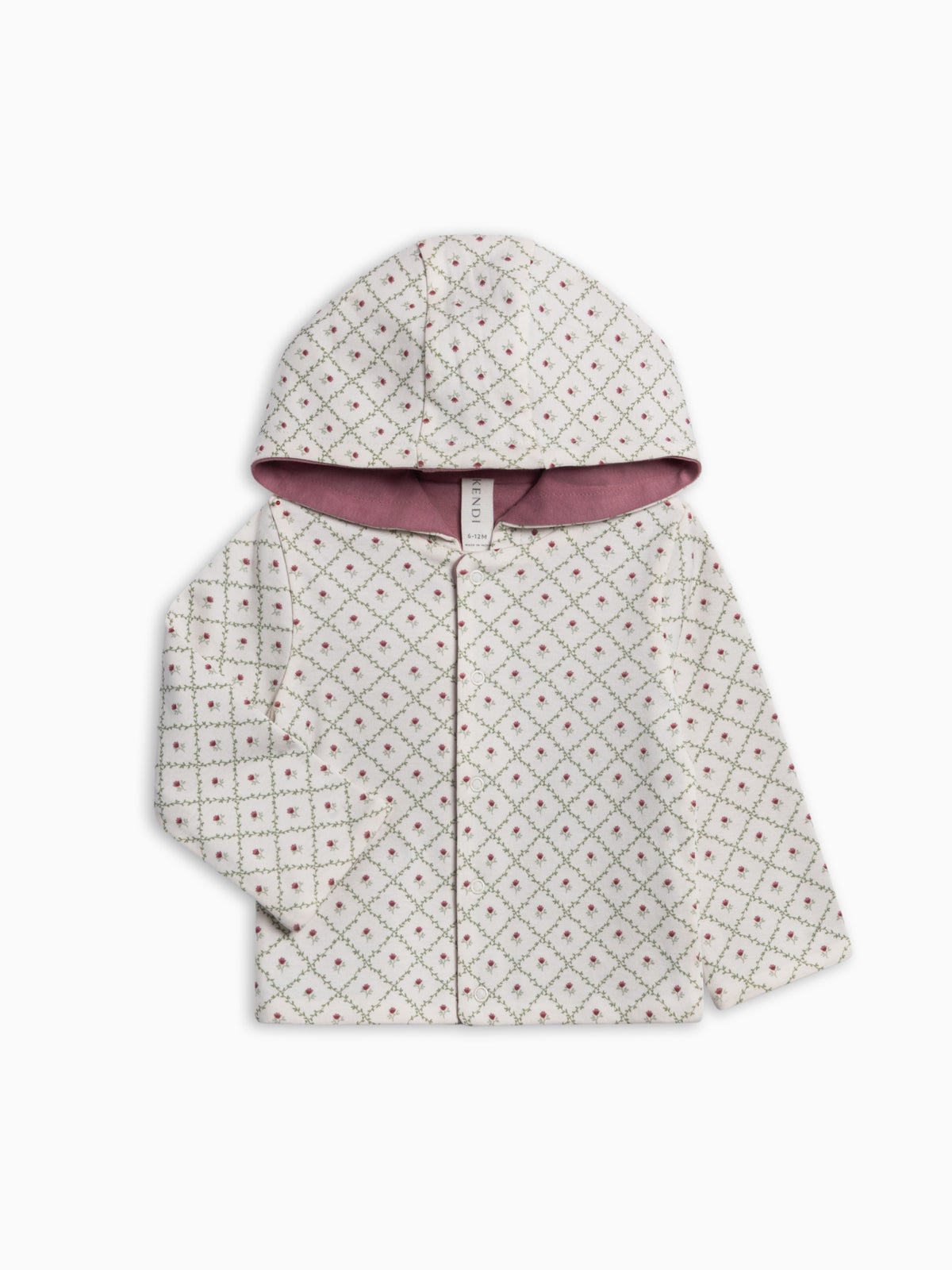 Taylor Reversible Jacket - Hedge Floral Baby : Tops : Hoodies : Long Sleeves KENDI by Colored Organics Taylor Reversible Jacket for Baby | Colored Organics®