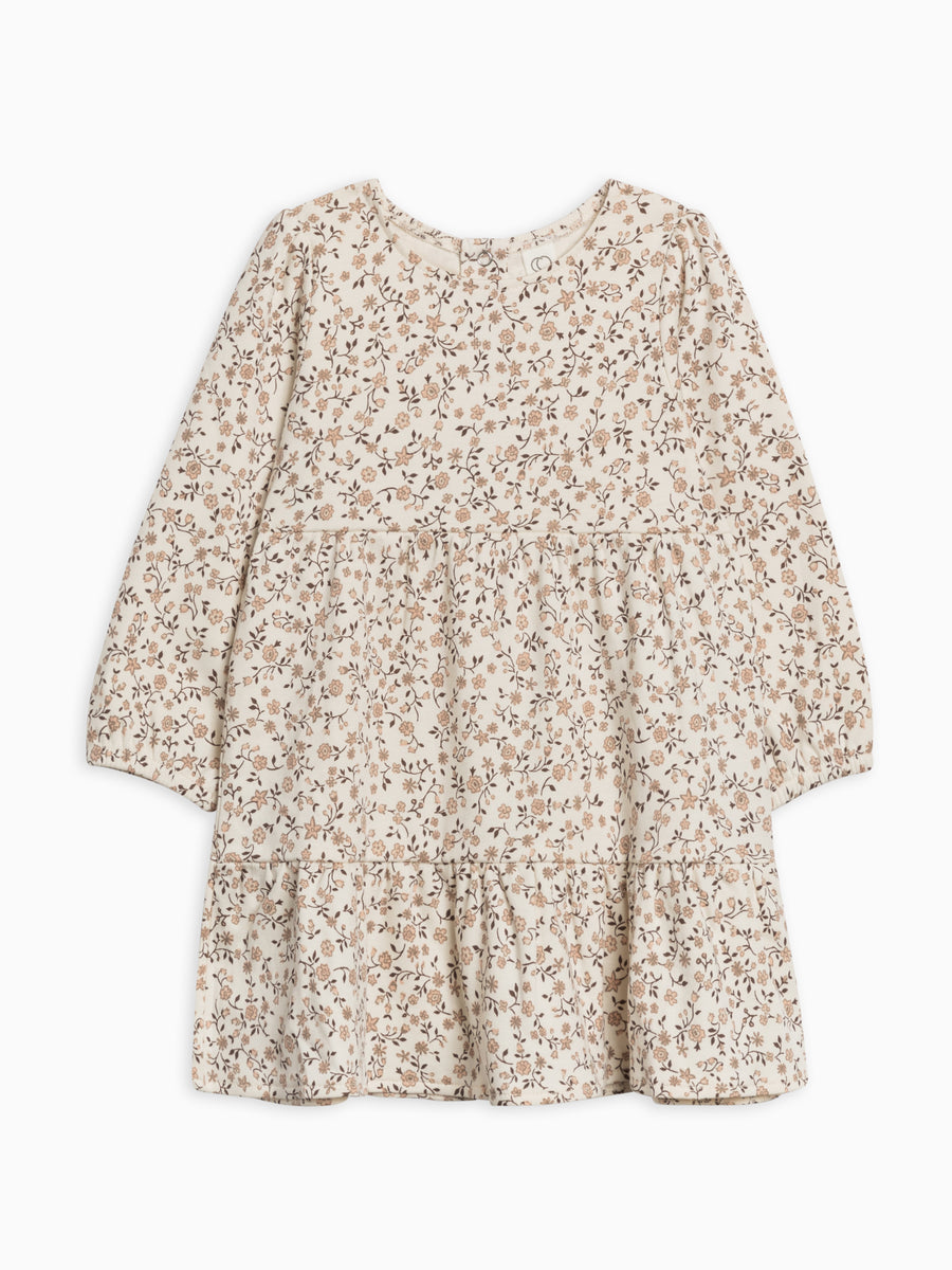 Sofia Long Sleeve Tiered Dress Sale : Baby : Dresses : Long Sleeves Colored Organics Organic Cotton Baby and Kids Sofia Long Sleeve Tiered Dress
