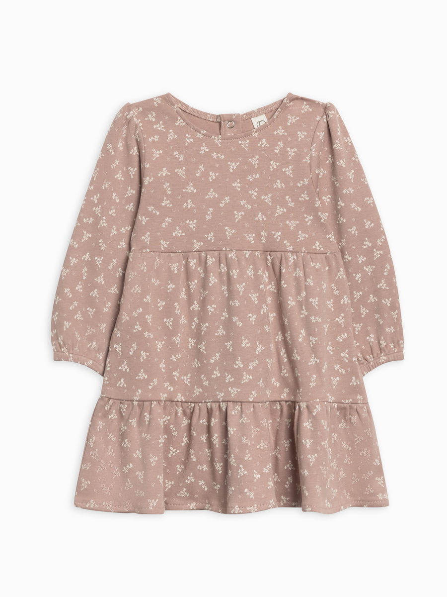 Sofia Long Sleeve Tiered Dress Sale : Baby : Dresses : Long Sleeves Colored Organics Organic Cotton Baby and Kids Sofia Long Sleeve Tiered Dress