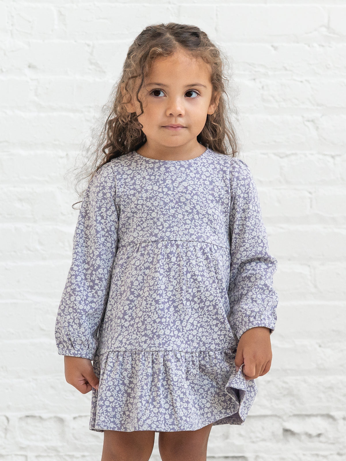 Sofia Long Sleeve Tiered Dress - Gwen Floral
