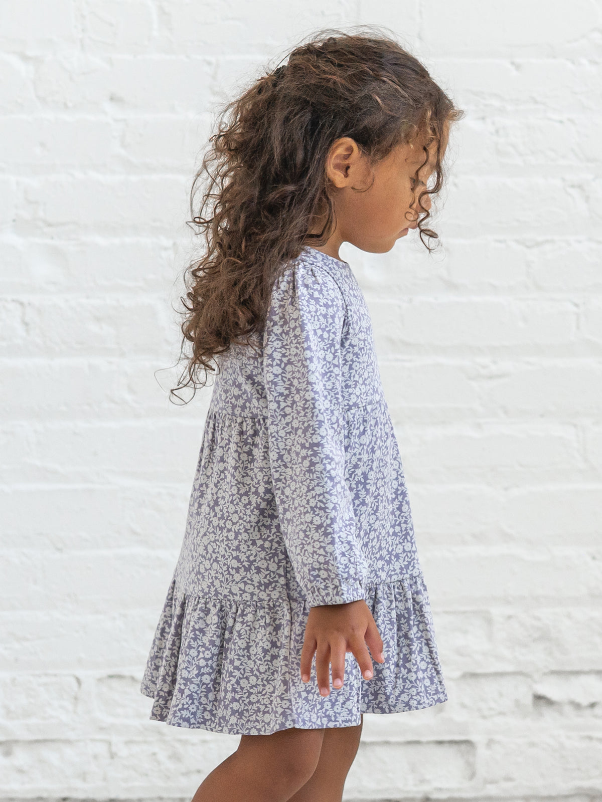 Sofia Long Sleeve Tiered Dress - Gwen Floral