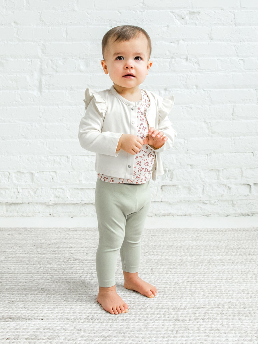 Hazel Cardigan Baby : Tops : Long Sleeves Colored Organics Organic Cotton Baby Hazel Cardigan