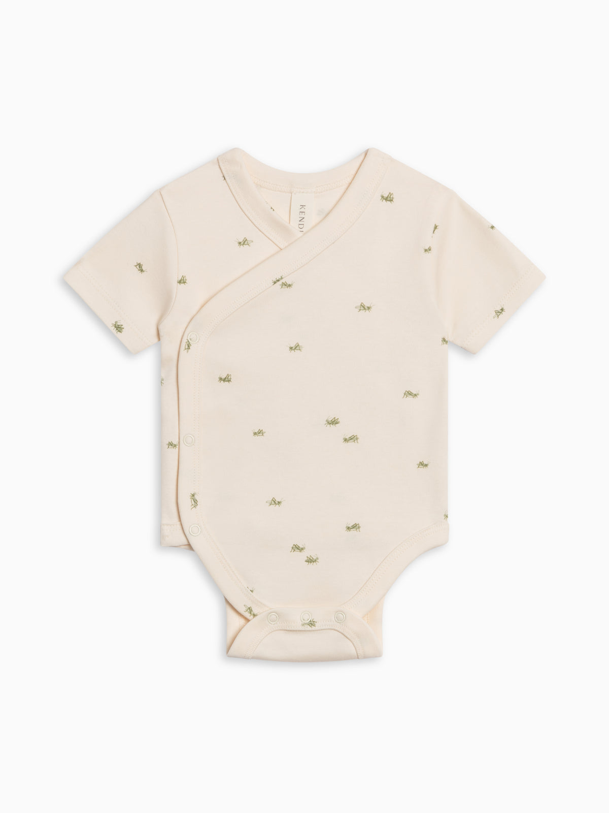Lark Kimono Short Sleeve Bodysuit - Grasshopper / Fern + Mint Baby : One Pieces : Bodysuits : Short Sleeves Kendi Lark Kimono Short Sleeve Bodysuit | Colored Organics®