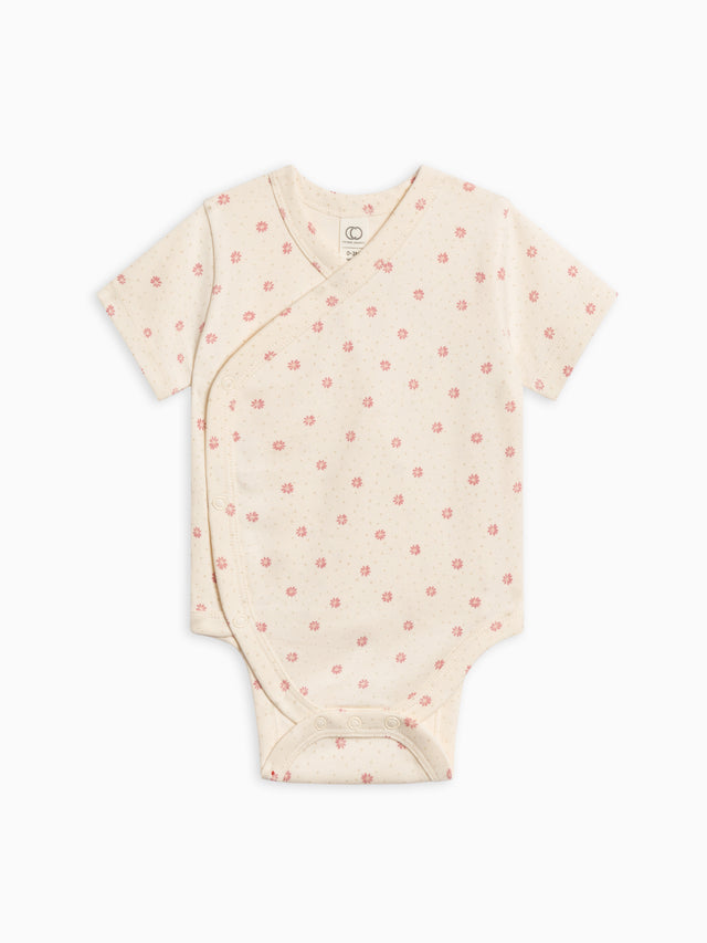 Lark Short Sleeve Kimono Bodysuit Baby :One Pieces :Kimono Bodysuits :Short Sleeves Colored Organics Organic Cotton Baby Lark Short Sleeve Kimono Bodysuit