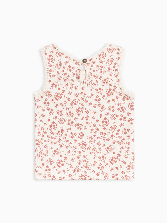 Selene Lace Tank Baby-Kids : Tops : Tanks Colored Organics Organic Cotton Baby & Kids Selene Lace Tank Top