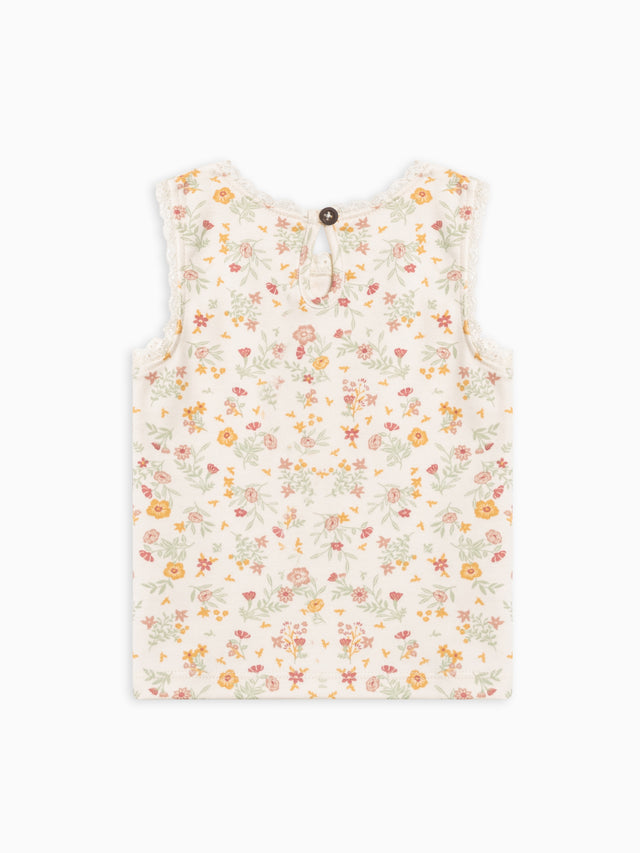 Selene Lace Tank Sale : Baby-Kids : Tops : Tanks Colored Organics Organic Cotton Baby & Kids Selene Lace Tank Top