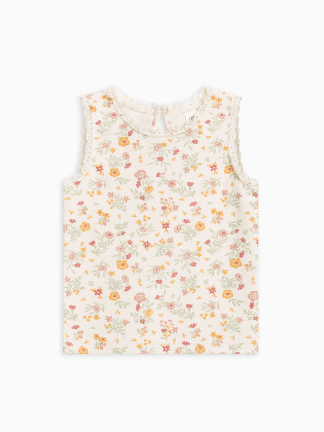 Selene Lace Tank Sale : Baby-Kids : Tops : Tanks Colored Organics Organic Cotton Baby & Kids Selene Lace Tank Top
