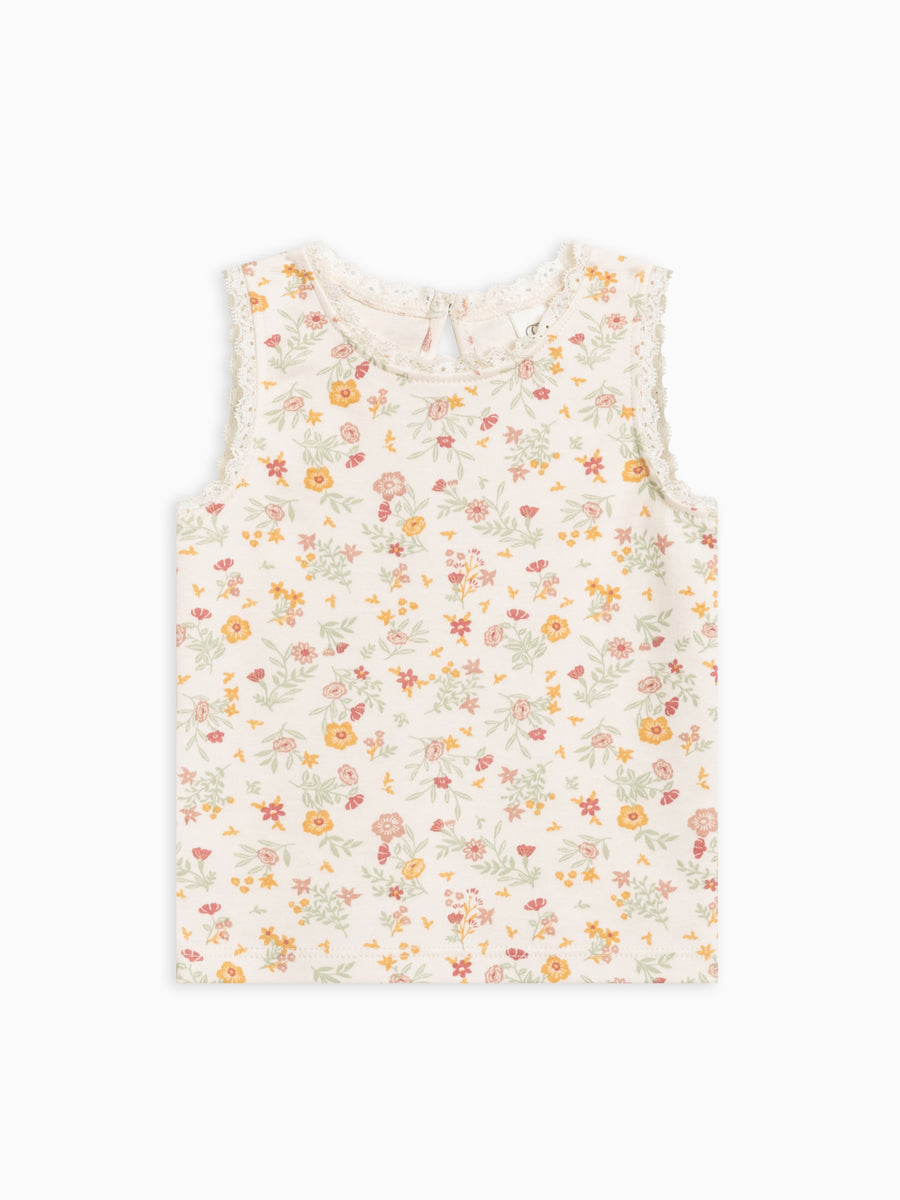 Selene Lace Tank Sale : Baby-Kids : Tops : Tanks Colored Organics Organic Cotton Baby & Kids Selene Lace Tank Top