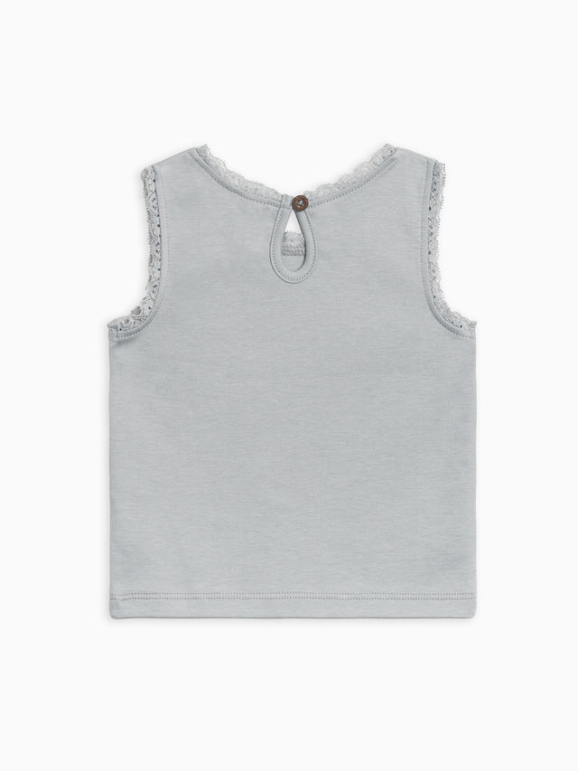 Selene Lace Tank Baby-Kids : Tops : Tanks Colored Organics Organic Cotton Baby & Kids Selene Lace Tank Top