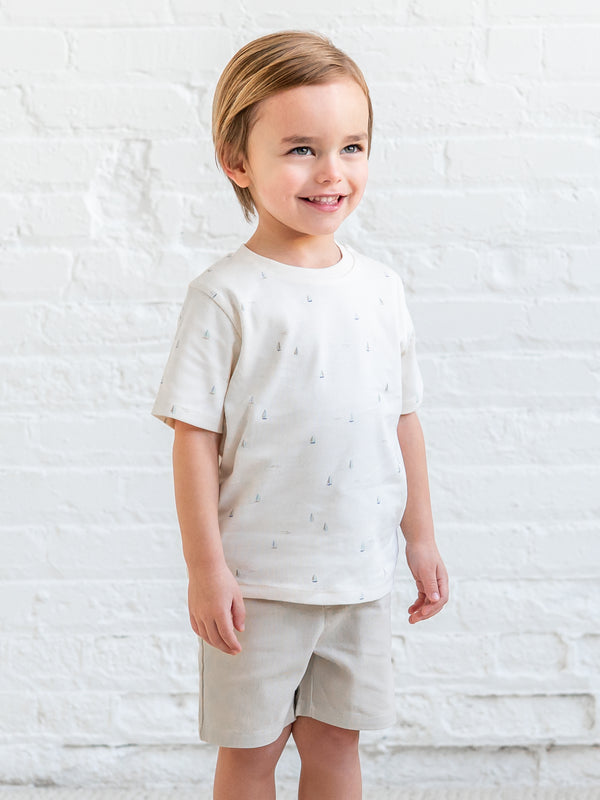 Short Sleeve Crew - Marina / Sea + Dune