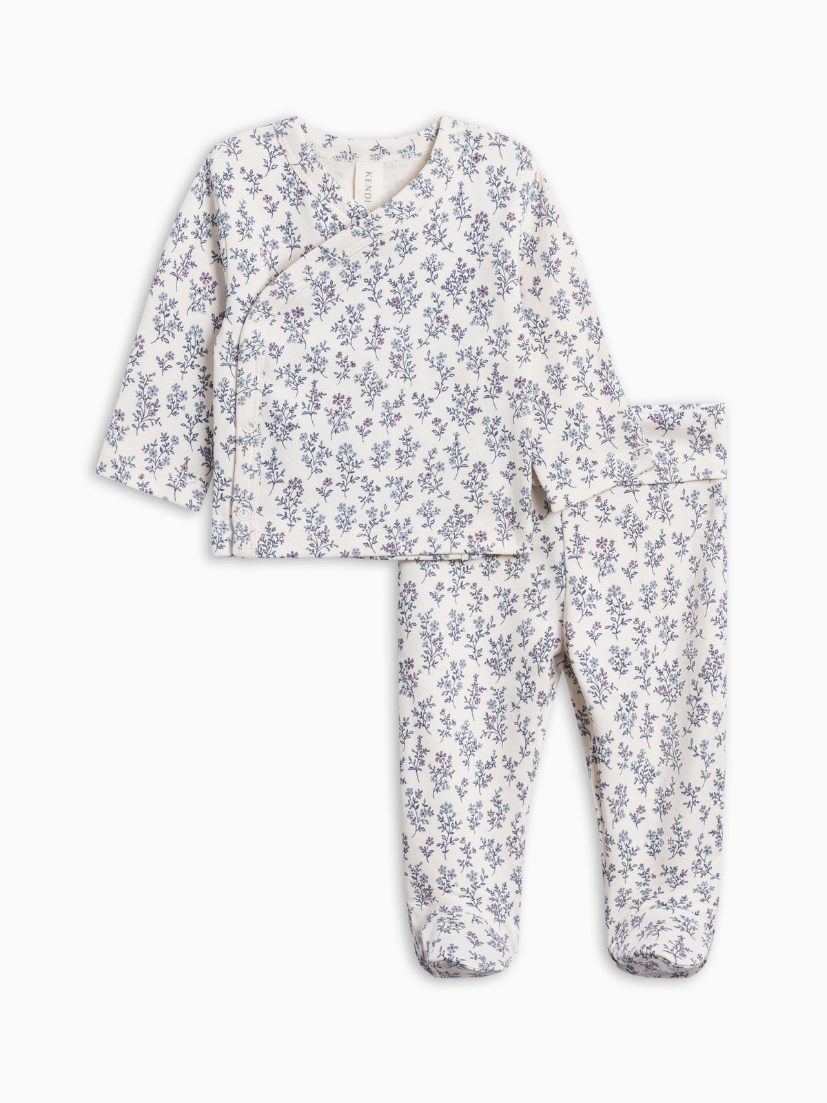 Riley 2 Piece Kimono Top and Pant Set - Fireside