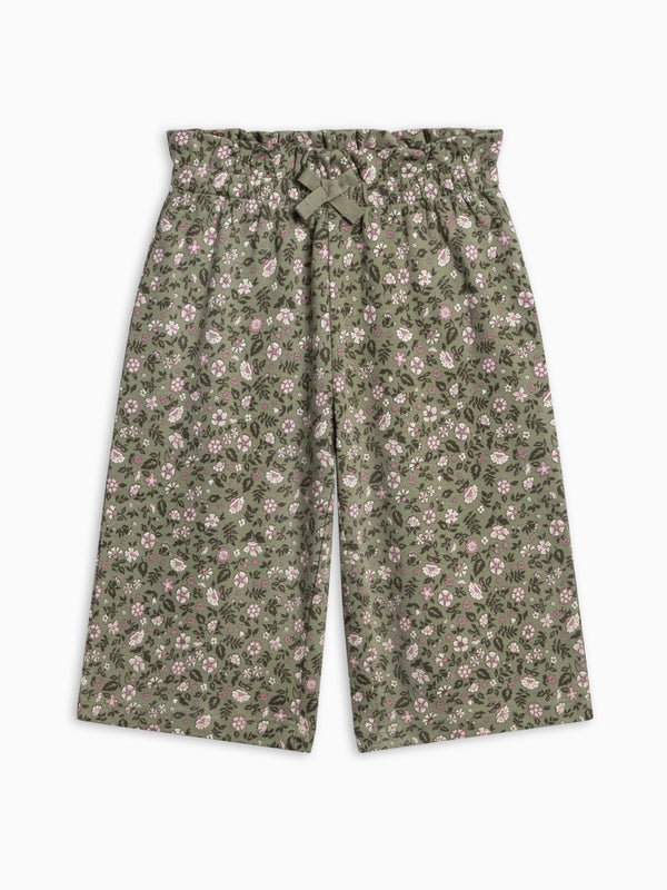 Mari Ruffle Waist Pants - Kelsey Floral Baby-Kids : Bottoms : Pants KENDI by Colored Organics Mari Ruffle Waist Pants for Baby + Kids | Colored Organics®