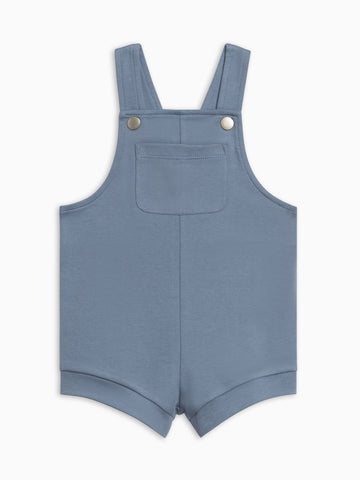 Jesse Short Overalls - Sea Baby : Bottoms : Overalls : Shorts KENDI by Colored Organics Jesse Short Overalls - Sea for Baby | Colored Organics®