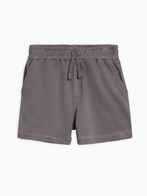 Dane Shorts - Pewter Baby-Kids : Bottoms : Shorts Kendi Organic Cotton Baby & Kids Dane Shorts