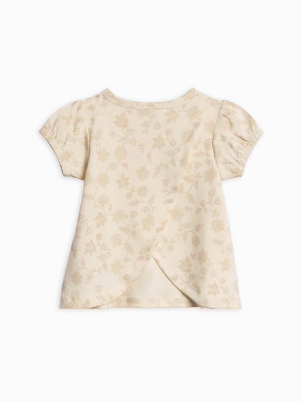 Cora Tulip Back Tee Baby-Kids : Tops : Tees : Short Sleeves Colored Organics Organic Cotton Baby and Kids Cora Tulip Back Tee