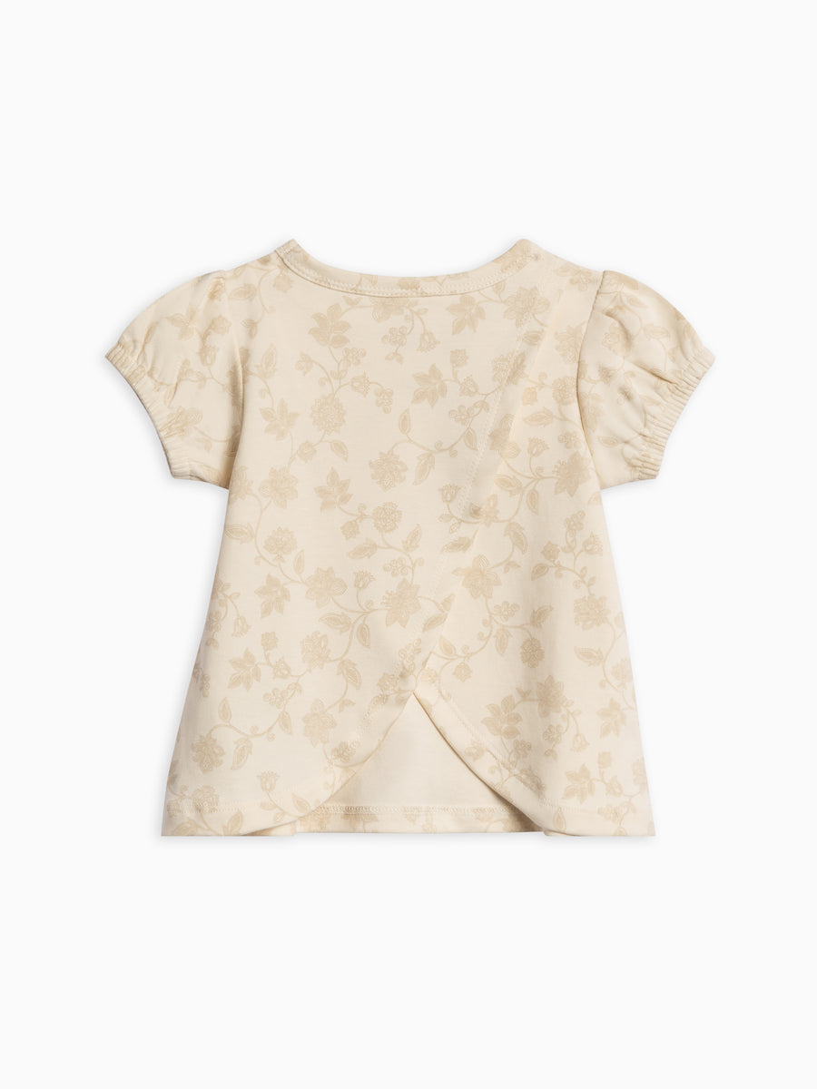 Cora Tulip Back Tee Baby-Kids : Tops : Tees : Short Sleeves Colored Organics Organic Cotton Baby and Kids Cora Tulip Back Tee