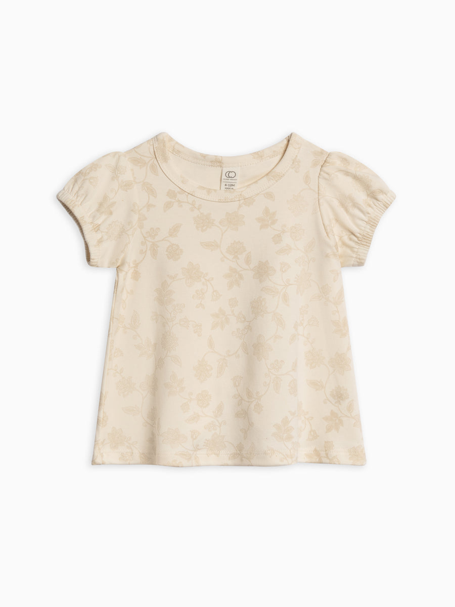 Cora Tulip Back Tee Baby-Kids : Tops : Tees : Short Sleeves Colored Organics Organic Cotton Baby and Kids Cora Tulip Back Tee