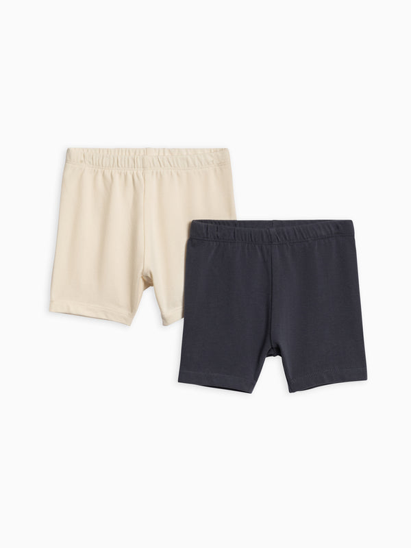 2-Pack Billie Biker Shorts Baby-Kids : Bottoms : Shorts Colored Organics Organic Cotton Baby and Kids 2-Pack Billie Biker Shorts
