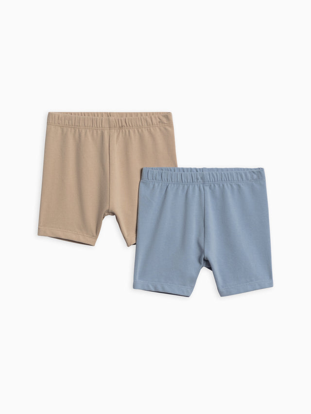 2-Pack Billie Biker Shorts Baby-Kids :Bottoms :Shorts Colored Organics Organic Cotton Baby and Kids 2-Pack Billie Biker Shorts