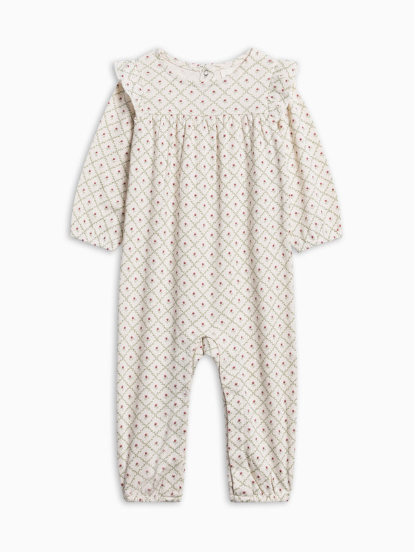Jine Ruffle Sleeve Romper - Hedge Floral