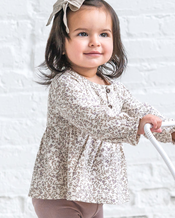 Trudy Button Long Sleeve Top