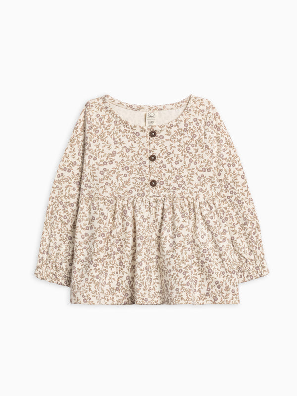 Trudy Button Long Sleeve Top