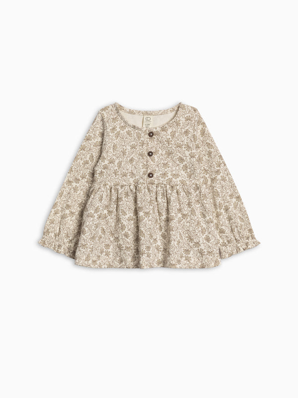 Trudy Button Long Sleeve Top