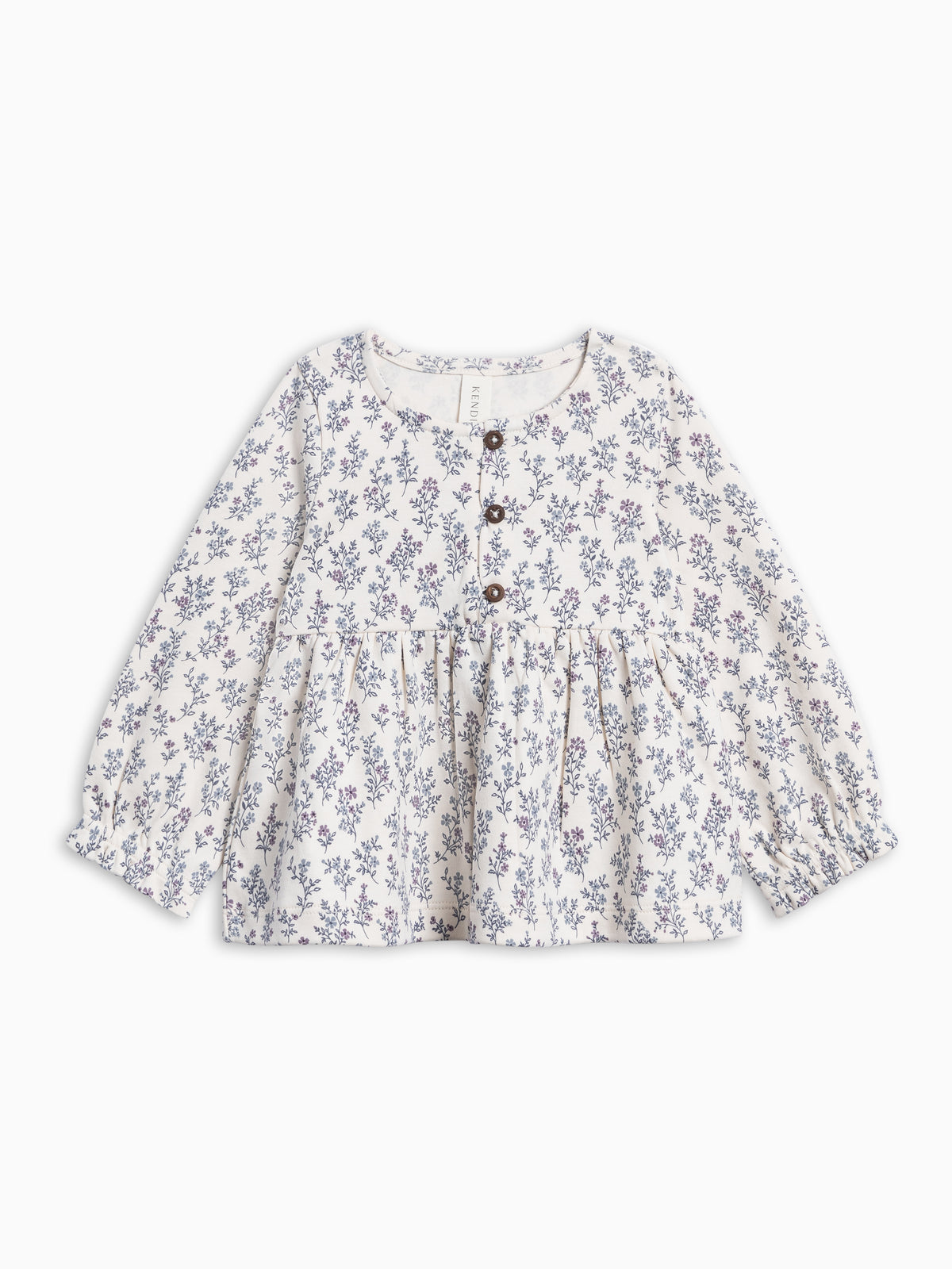 Trudy Button Long Sleeve Top - Fireside