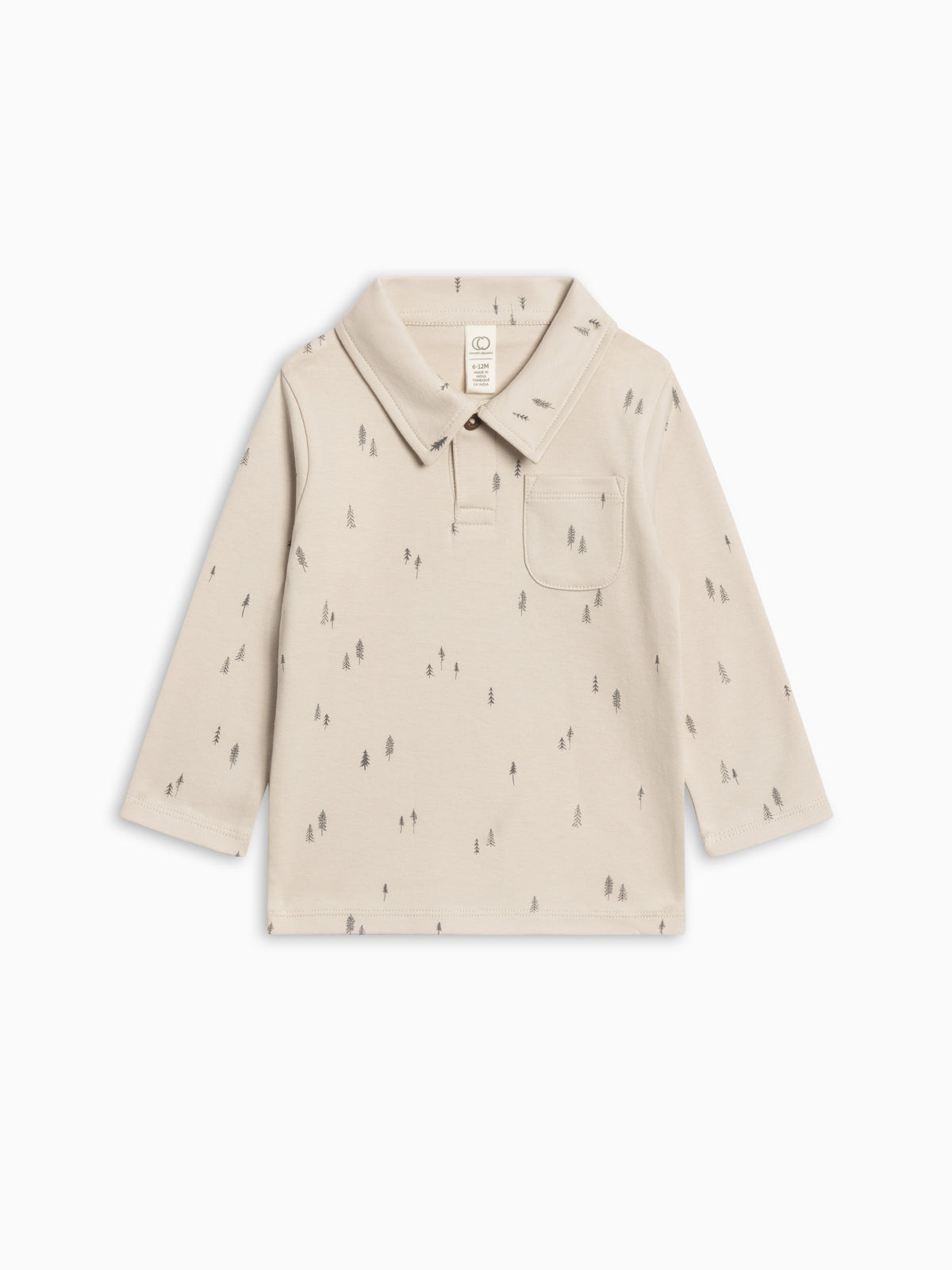 Ervin Button Collar Long Sleeve Shirt Sale : Baby-Kids : Tops : Tees : Long Sleeves Colored Organics Ervin Button Collar Long Sleeve Shirt | Colored Organics®