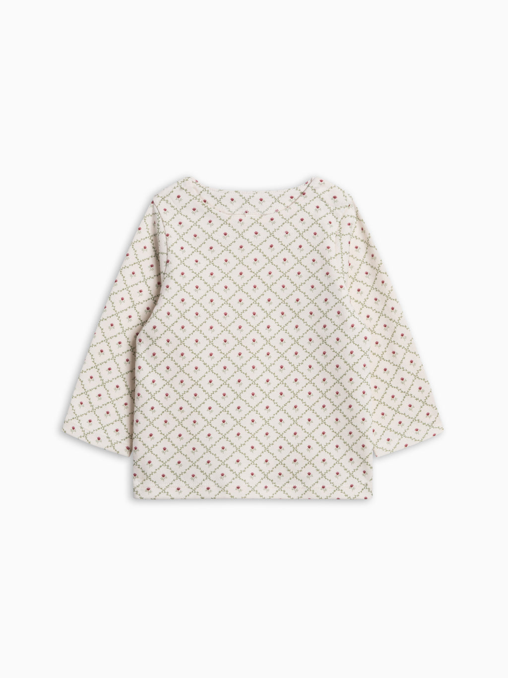 Ryle Snap Shoulder Top - Hedge Floral Baby-Kids : Tops : Tees : Long Sleeves KENDI by Colored Organics Ryle Snap Shoulder Top for Baby + Kids | Colored Organics®