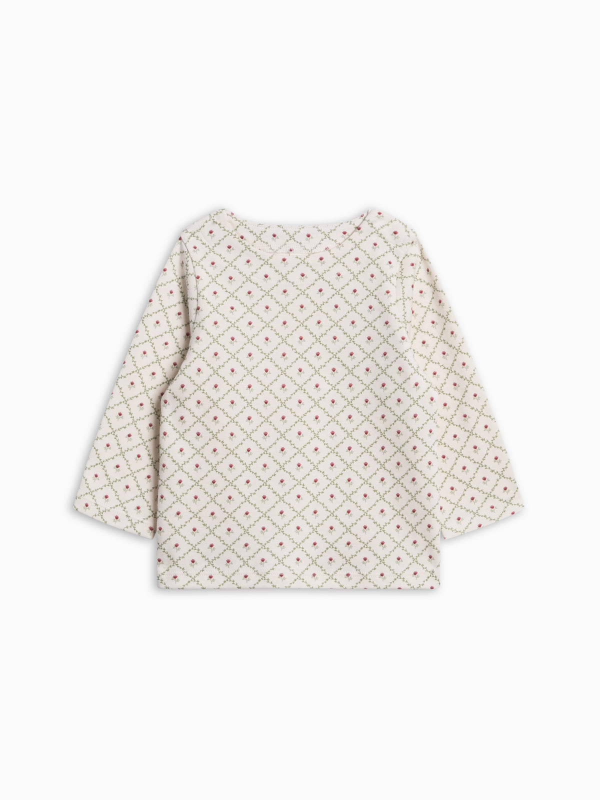 Ryle Snap Shoulder Top - Hedge Floral Baby-Kids : Tops : Tees : Long Sleeves KENDI by Colored Organics Ryle Snap Shoulder Top for Baby + Kids | Colored Organics®