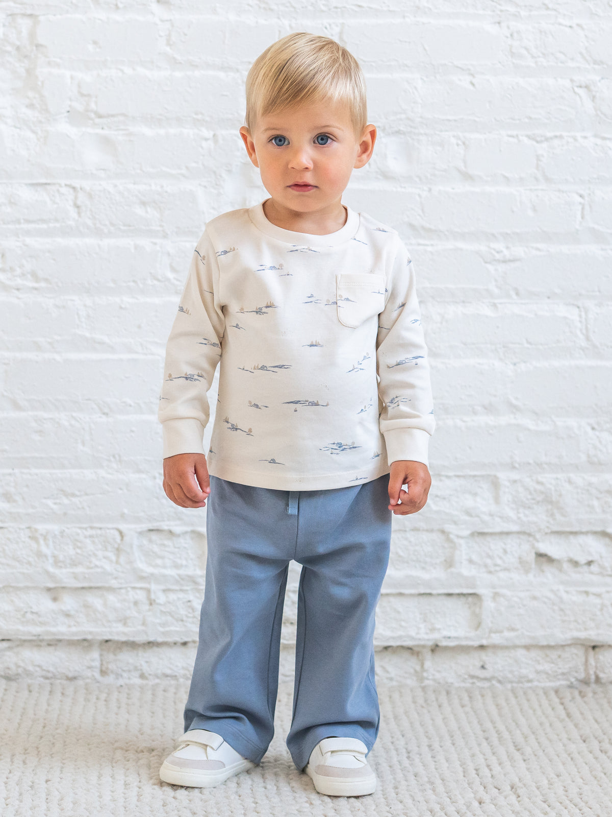 Arin Straight Leg Pant - Bluen
