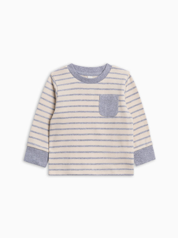 Perrin Long Sleeve Pocket Tee - Bob Stripe