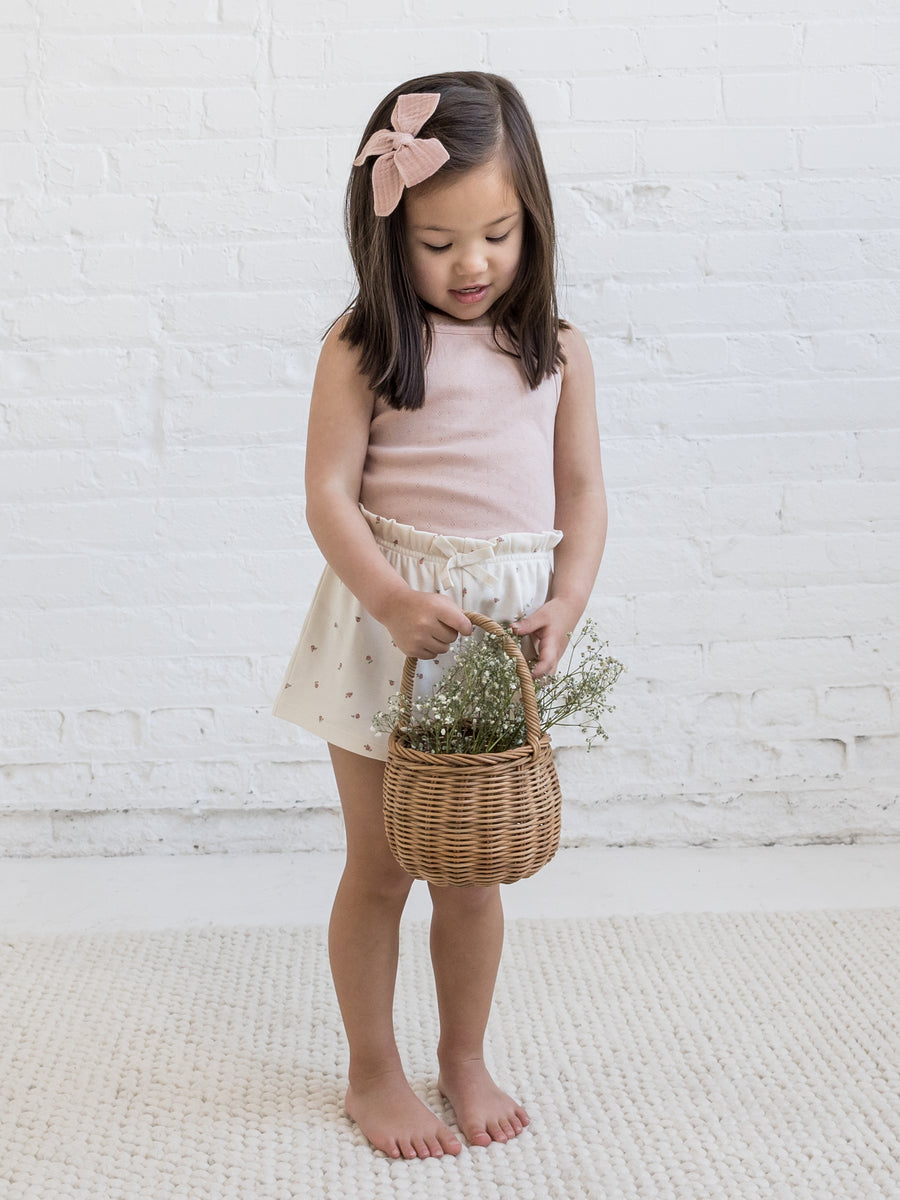 Iris Pointelle Tank Top Baby-Kids : Tops : Tank Kendi Organic Cotton Baby & Kids Iris Pointelle Tank Top