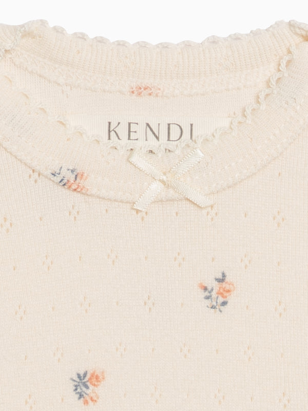 Josie Pointelle Bodysuit - Maris Floral / Ivory + Sea