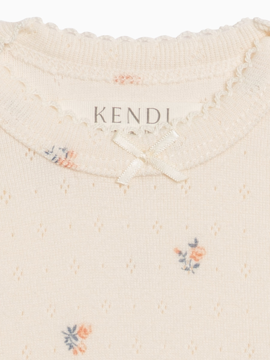 Josie Pointelle Bodysuit - Maris Floral / Ivory + Sea