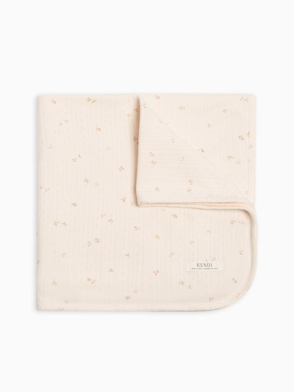 Brushed Back Pointelle Swaddle Blanket Baby : Accessories : Swaddle Blankets : Nursery : Bedding : Blankets Kendi Organic Cotton Baby Pointelle Swaddle Blanket