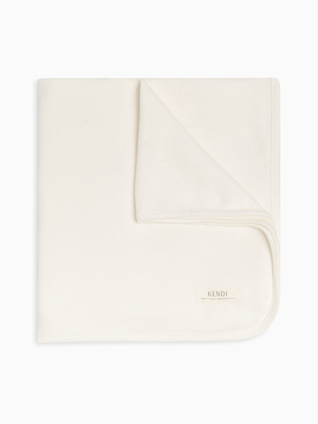 Pointelle Swaddle Blanket Baby : Accessories : Swaddle Blankets : Nursery : Bedding : Blankets Kendi Organic Cotton Baby Pointelle Swaddle Blanket