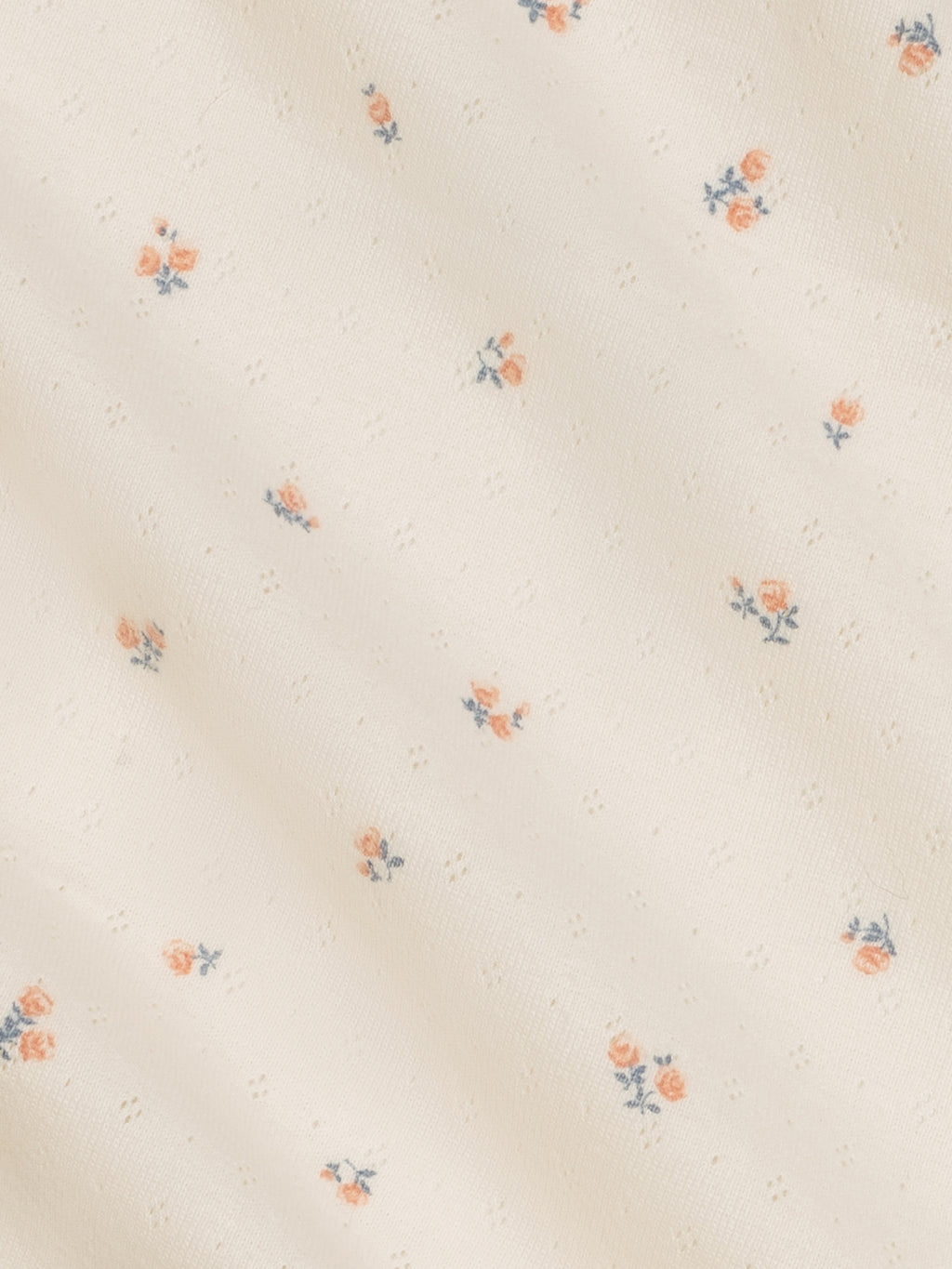Pointelle Swaddle Blanket - Maris Floral / Ivory + Sea Baby : Accessories : Swaddle Blankets : Nursery : Bedding : Blankets KENDI by Colored Organics Pointelle Swaddle Blanket - Maris | Colored Organics®