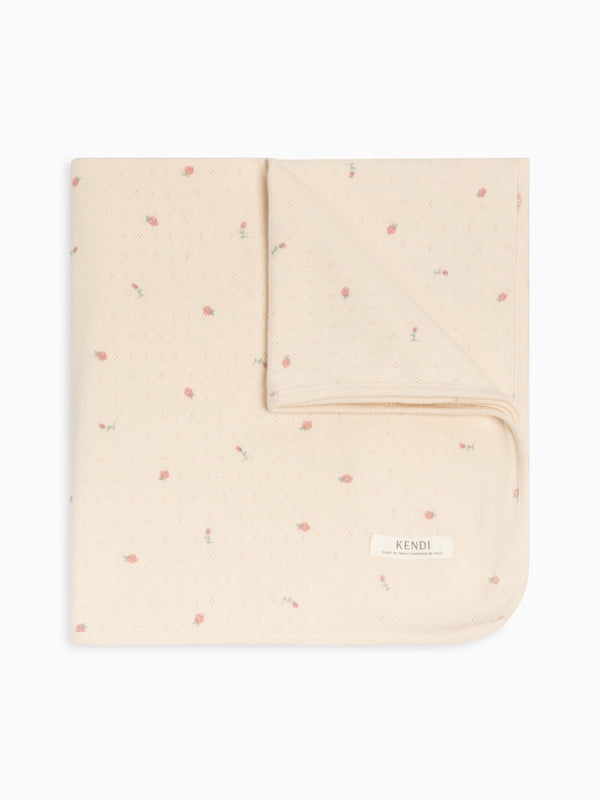 Pointelle Swaddle Blanket Baby : Accessories : Swaddle Blankets : Nursery : Bedding : Blankets Kendi Organic Cotton Baby Pointelle Swaddle Blanket
