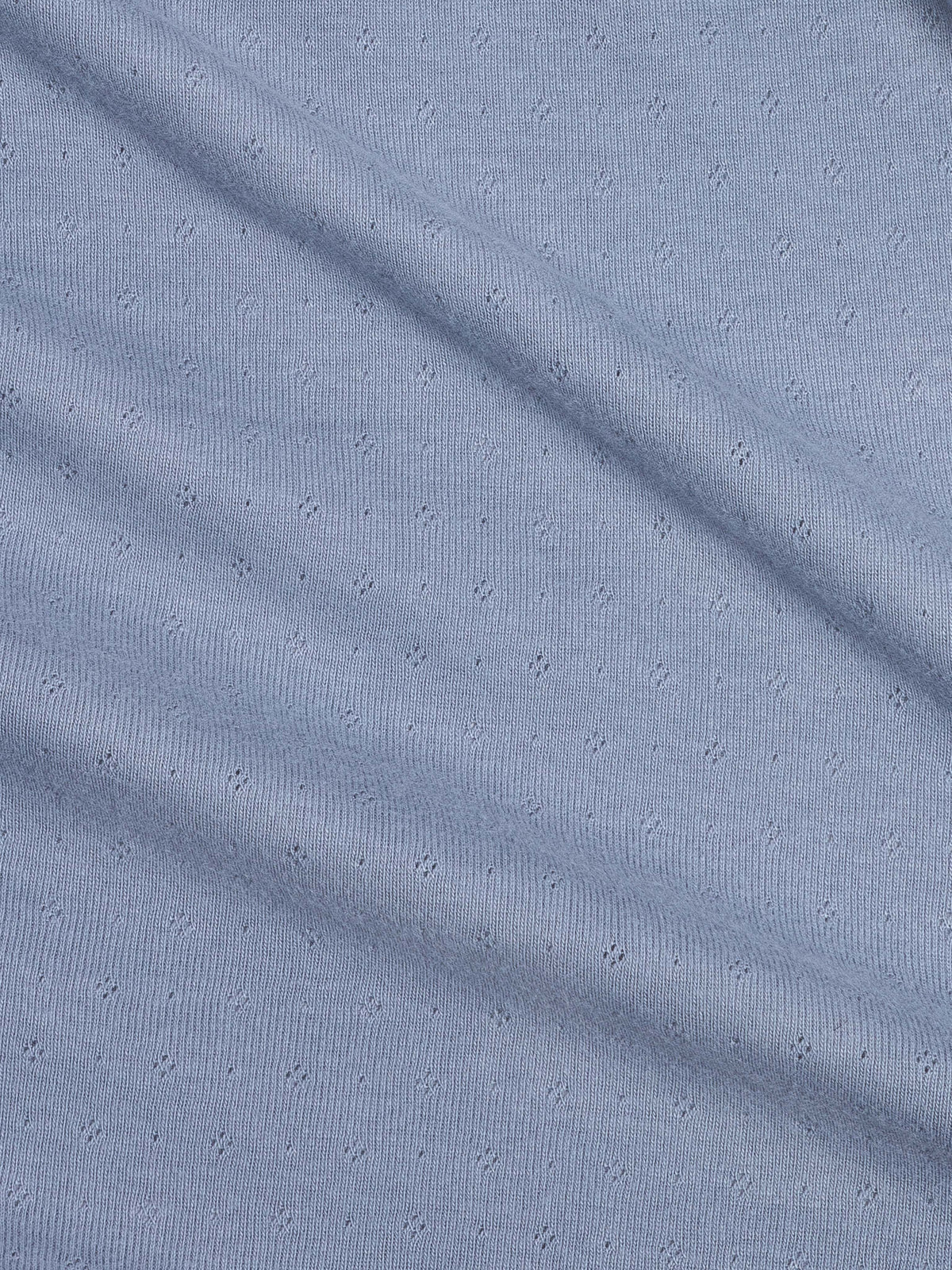 Pointelle Swaddle Blanket - Bluen