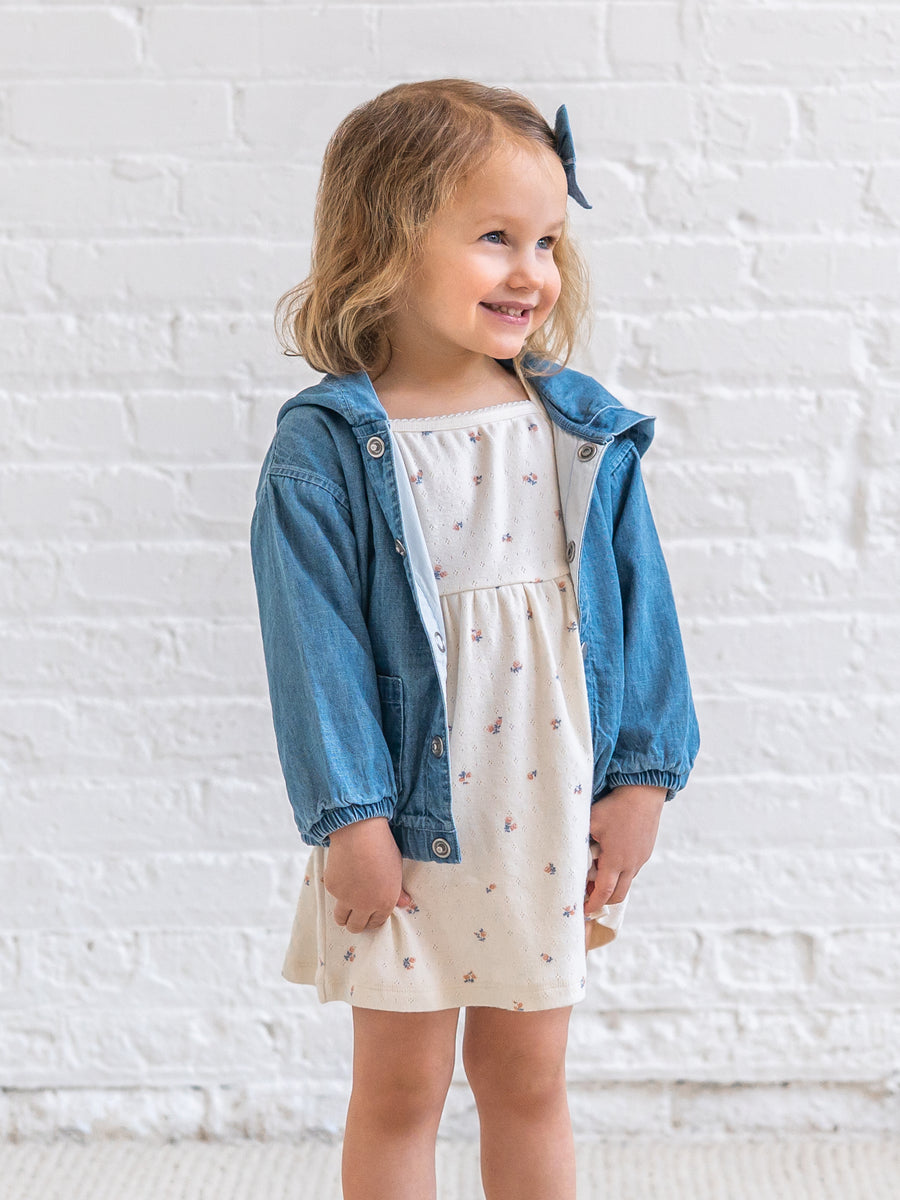 Belle Pointelle Tank Dress - Maris Floral / Ivory + Sea