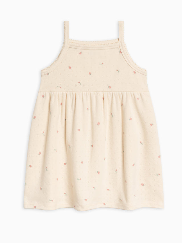 Belle Pointelle Tank Dress Kids : Tops : Dresses : Tanks Kendi Organic Cotton Baby and Kids Pippa Chambray Short Sleeve Shirt Dress