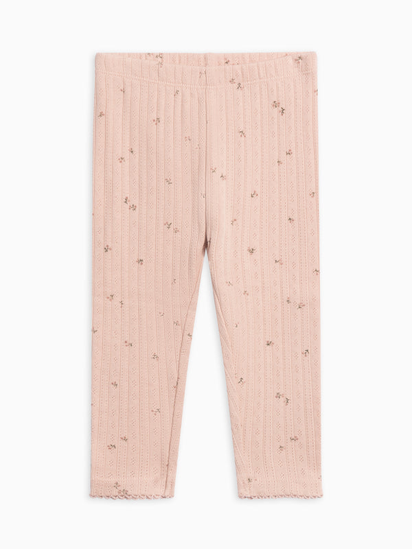 Gina Brushed Back Pointelle Leggings Sale : Baby-Kids : Bottoms : Leggings KENDI by Colored Organics Gina Brushed Back Pointelle Leggings | Colored Organics®