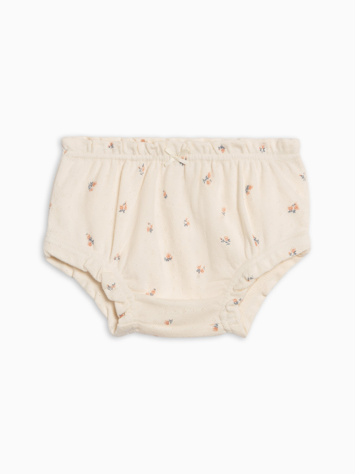 Adira Pointelle Bloomer - Maris Floral / Ivory + Sea Baby : Bottoms : Shorts KENDI by Colored Organics Adira Pointelle Bloomer - Maris Floral | Colored Organics®