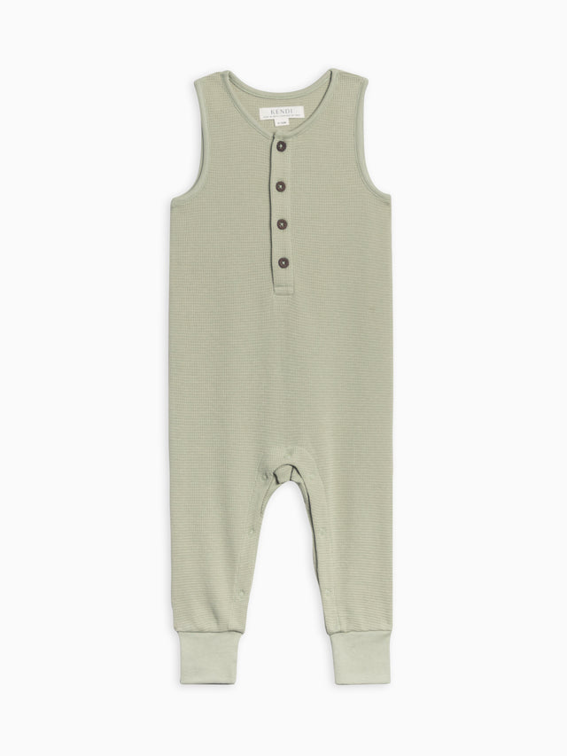 Wade Waffle Tank Romper