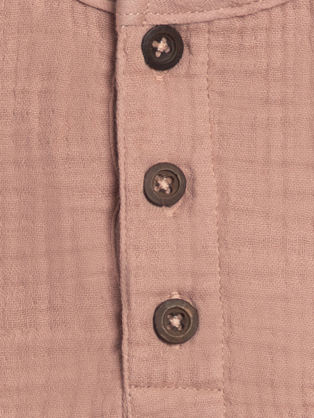 Dean Muslin Henley Sale : Baby-Kids : Tops : Shirts : Short Sleeves Kendi Dean Muslin Henley for Babies and Kids | Colored Organics®