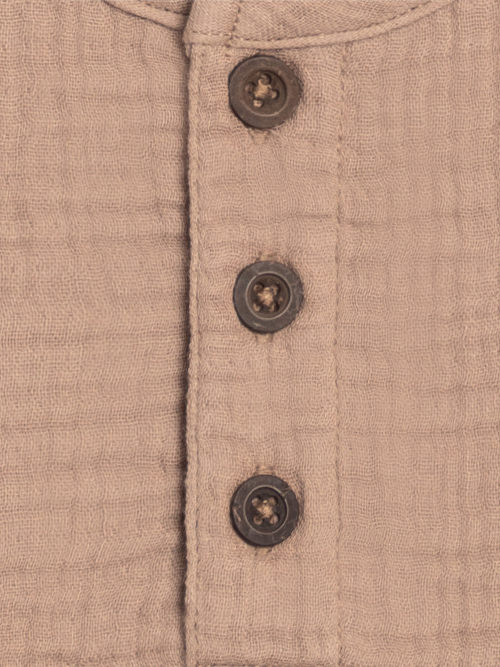 Dean Muslin Henley Sale : Baby-Kids : Tops : Shirts : Short Sleeves Kendi Dean Muslin Henley for Babies and Kids | Colored Organics®